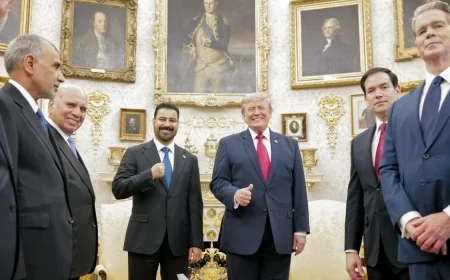 ترمب: علاقتنا مع العراق تحولت من سيئة الى أفضل والزيدي سيكون قائد عظيم في الشرق الأوسط