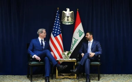 مباحثات عراقية أمريكية في واشنطن لإعادة هيكلة القطاع المصرفي والتأمين وجدولة الدعم المالي لبغداد