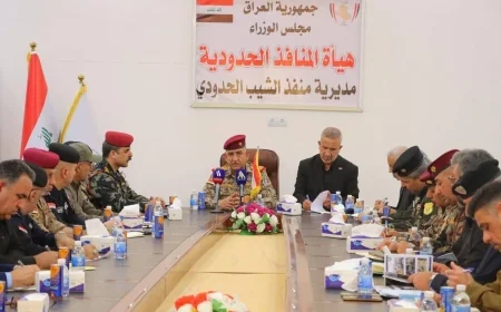 الفريق أول الركن قيس المحمداوي يوجه بتنظيم تفويج الزائرين على مدار الساعة وتشديد التفتيش عبر منفذ الشيب