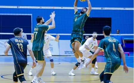 منتخبنا الوطني لكرة الطائرة يحقق فوزًا مستحقًا على نظيره السعودي ضمن بطولة غرب آسيا