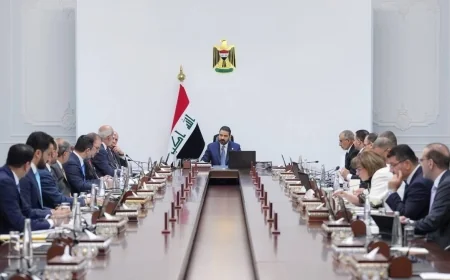 مجلس الوزراء يعقد جلسته الاعتيادية برئاسة رئيس مجلس الوزراء علي فالح الزيدي