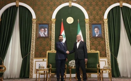 طهران تستقبل رئيس الوزراء العراقي علي فالح الزيدي بمراسم رسمية