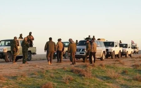 عملية أمنية للحشد الشعبي لتأمين منطقة "الزركة" شرق صلاح الدين