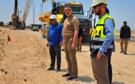 العيداني يتفقد مشروع الطريق الحولي لمتابعة أعمال الربط مع مدخل البصرة الثالث