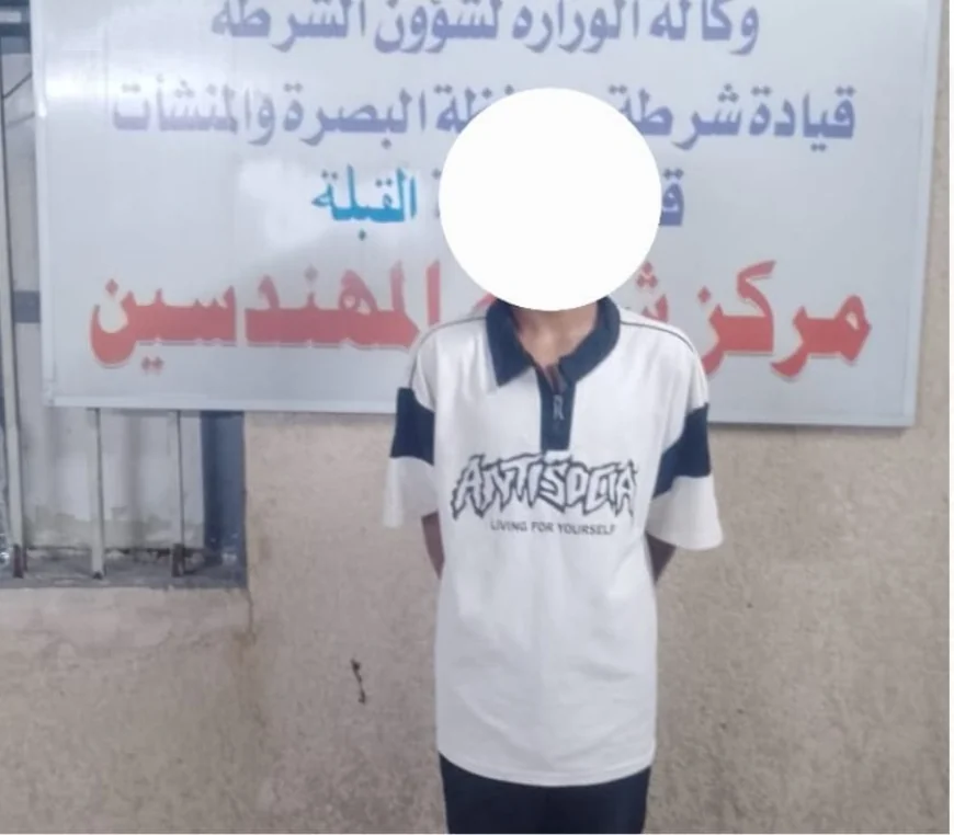 سارق أسلاك كهربائية في قبضة شرطة البصرة