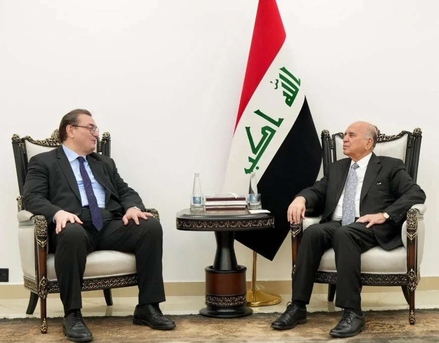 وزير الخارجية يؤكد حرص العراق على مواصلة تعزيز علاقاته مع جمهورية النمسا