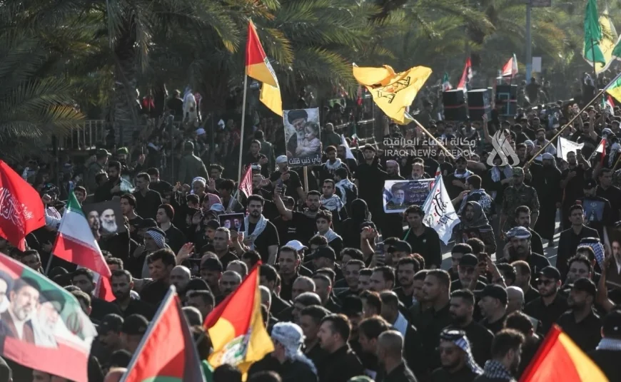 الحشد الشعبي: أكثر من مليوني مشارك في مراسم تشييع السيد الخامنئي في النجف الأشرف