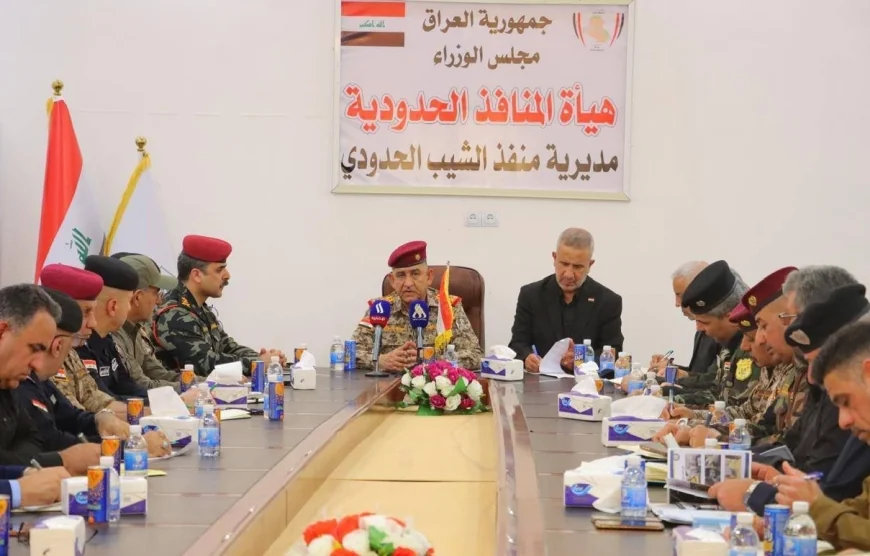 الفريق أول الركن قيس المحمداوي يوجه بتنظيم تفويج الزائرين على مدار الساعة وتشديد التفتيش عبر منفذ الشيب