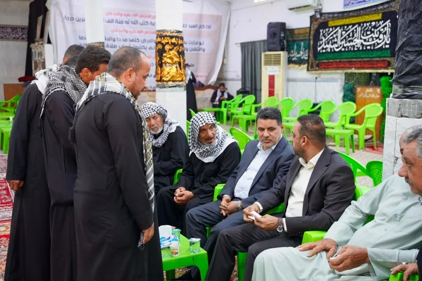 تنفيذاً لتوجيهات المحافظ.. وفد رسمي من حكومة البصرة يعزي ذوي ضحايا حادث "طريق سيد الشهداء" بالهارثة