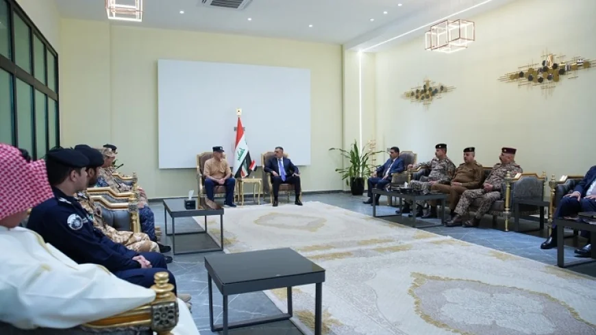 العيداني يستقبل في منفذ سفوان الحدودي وزير الداخلية الكويتي