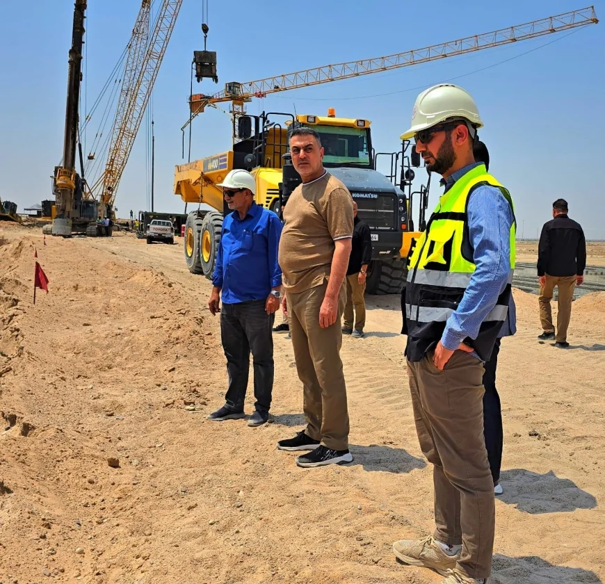العيداني يتفقد مشروع الطريق الحولي لمتابعة أعمال الربط مع مدخل البصرة الثالث