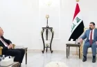 رئيس مجلس النواب العراقي والمبعوث الليبي يبحثان تعزيز العلاقات وتنسيق المواقف الدولية