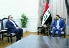 الزيدي يبحث مع القائم بأعمال السفارة الأمريكية تعزيز الشراكة بمناسبة انتهاء مهام عمله