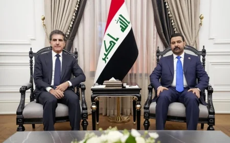 قمة بغداد وأربيل: الزيدي وبارزاني يتفقان على تصفية الملفات العالقة تحت سقف الدستور