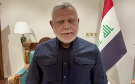 العامري يدعو فصائل المقاومة لتأجيل الرد على الهجمات الأخيرة تغليبًا لمصلحة العراق