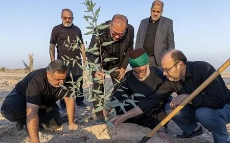 العتبة العباسية تطلق مشروعاً لزراعة مليون شجرة وإنشاء حزام أخضر بطول 90 كيلومتراً في كربلاء