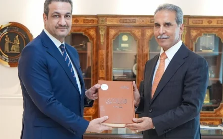 رئيس مجلس القضاء الأعلى يتسلم التقرير السنوي لديوان الرقابة المالية لعام 2025