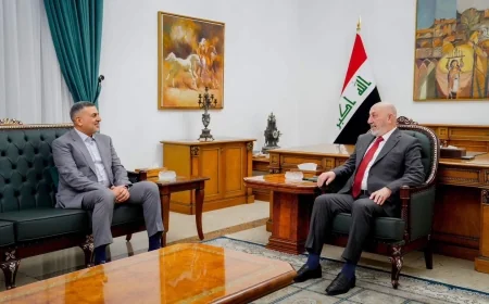 رئيس الجمهورية يستقبل العيداني ويؤكد على أهمية البصرة