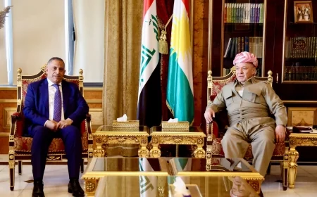 العبودي يبحث مع بارزاني استمرار التنسيق بين بغداد وأربيل في ضبط الحدود والحفاظ على الأمن