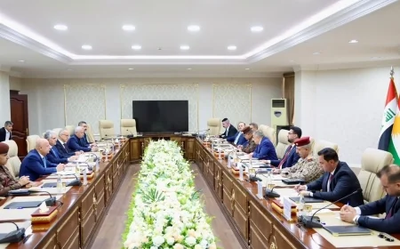 اللجنة العليا المعنية بتنفيذ بنود الاتفاق الأمني بين العراق وإيران تعقد اجتماعها في أربيل