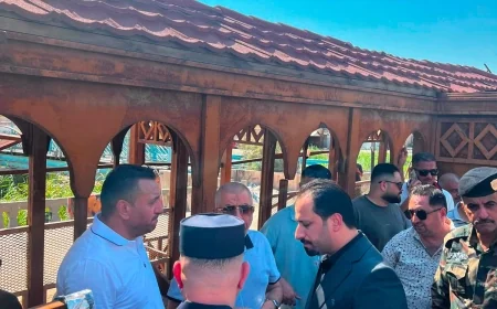 الإمارة يتفقد موقع حادث جسر المشاة في حي الرسالة بالبصرة ويوجه بمعالجة تداعياته فوراً