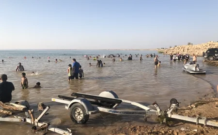 العراق يرفع التدفقات المائية لبحيرة الحبانية بمعدل 40 متراً مكعباً في الثانية