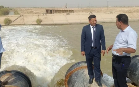 ضخ مياه من نهر السويب لتحسين نوعية المياه في قضاء شط العرب