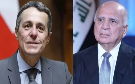 مباحثات عراقية سويسرية لتسمية سفراء جدد ودعم التهدئة في المنطقة