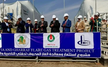 مشروع استثمار غاز حقلي الناصرية والغراف يدخل مرحلة تنفيذية متقدمة