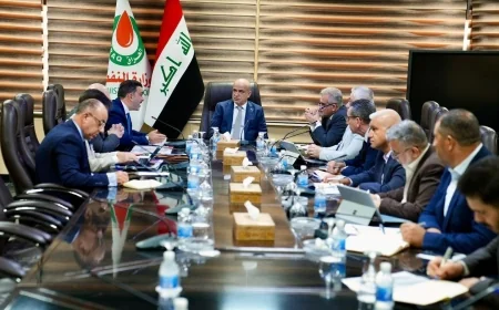 العراق يبحث مع ائتلاف شركات عالمية المتطلبات الفنية لمشروع أنبوب "البصرة – بانياس" الاستراتيجي
