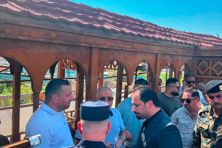 الإمارة يتفقد موقع حادث جسر المشاة في حي الرسالة بالبصرة ويوجه بمعالجة تداعياته فوراً