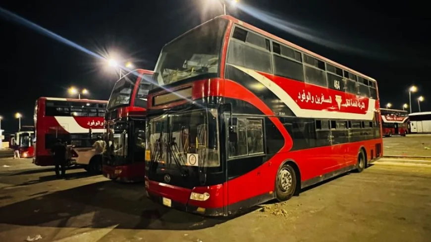 استنفار في ساعات الذروة: وزارة النقل تدفع بـ 570 حافلة لتأمين خطوط تفويج زوار الأربعينية بكربلاء