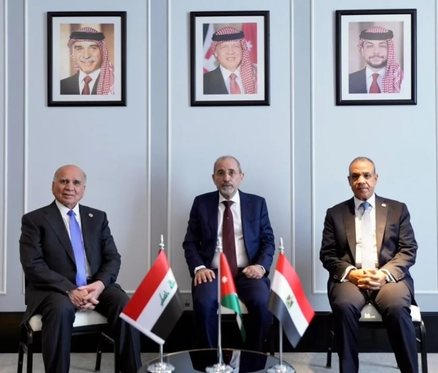 قمة عُمان الثلاثية: العراق والأردن ومصر يتفقون على توسيع الشراكة بالطاقة وبحث أزمة مضيق هرمز