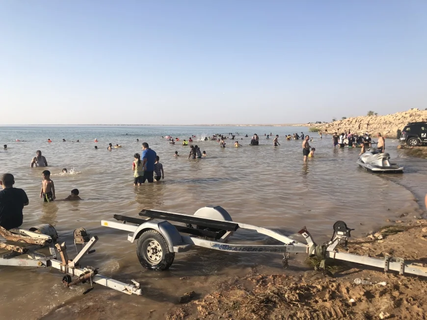 العراق يرفع التدفقات المائية لبحيرة الحبانية بمعدل 40 متراً مكعباً في الثانية