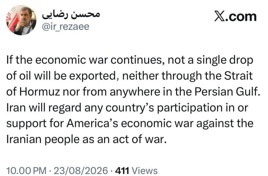طهران تحذر: استمرار الحرب الاقتصادية سيعطل صادرات النفط في الخليج ومضيق هرمز