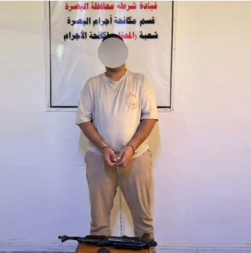 في غضون 72 ساعة.. مكافحة إجرام البصرة تلاحق قاتلاً هرب إلى بغداد وتلقي القبض عليه