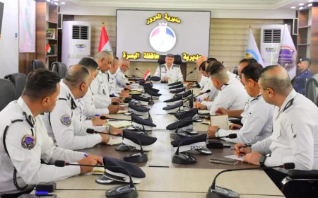 مدير المرور العام يوجه من البصرة بخطة شاملة للحد من الحوادث وفك الاختناقات المرورية