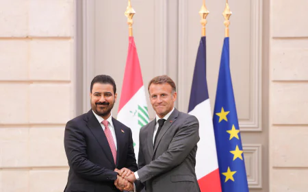 رئيس الوزراء والرئيس الفرنسي يتفقان على تعزيز التعاون العسكري ومواصلته