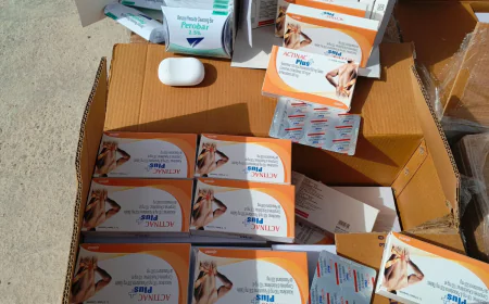 ضبط حاويتان محملتان بأدوية بشرية معده للتهريب في منفذ طريبيل