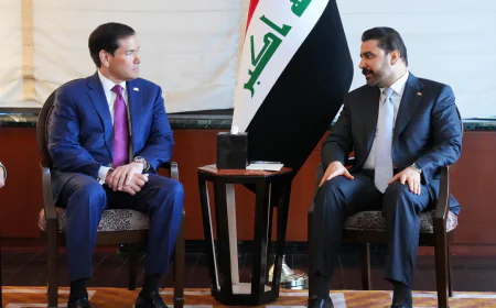 الزيدي يؤكد لروبيو عزم الحكومة العراقية على استكمال الاستحقاقات السيادية وحصر السلاح بيد الدولة