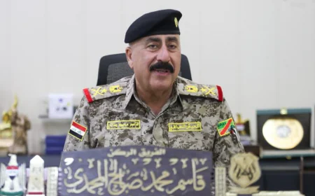 قائد القوات البرية: الملف الأمني بيد قواتنا الوطنية بالكامل والتوجيهات العليا تركز على تطوير الدفاع الجوي ومكافحة الفساد