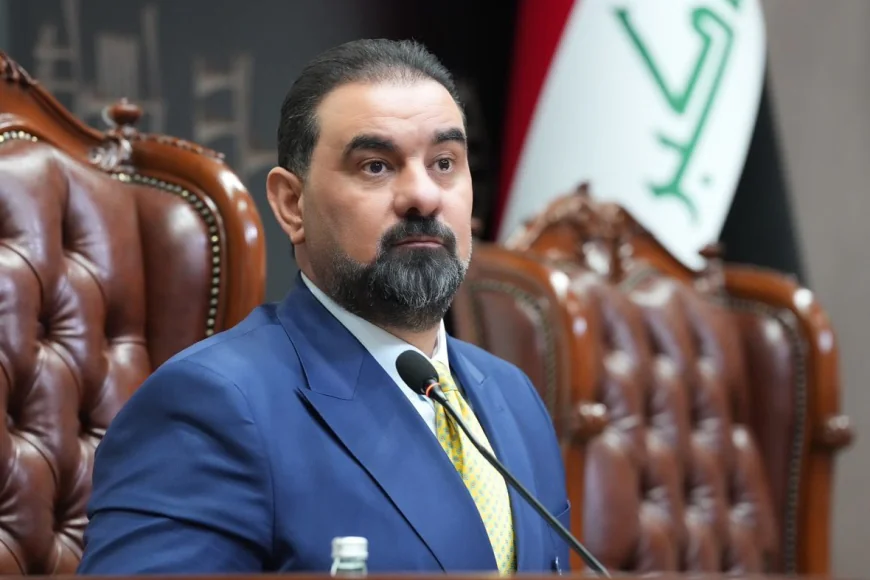 الحلبوسي يرفض استغلال أراضي العراق للاعتداء على الجوار ويشدد على حصر السلاح بيد الدولة