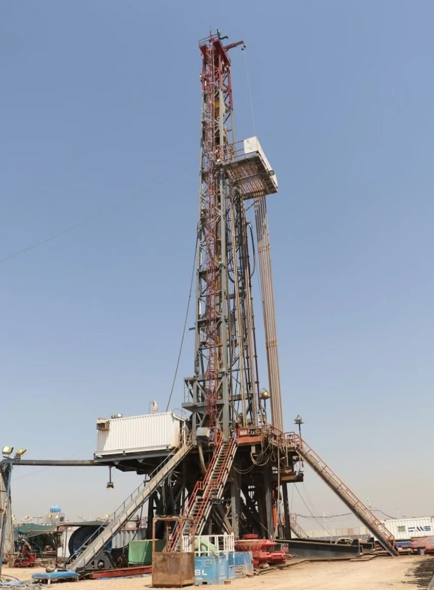 شركة الحفر العراقية تنجز حفر بئر نفطي أفقي بعمق 4152 متراً في حقل شرقي بغداد الجنوبي