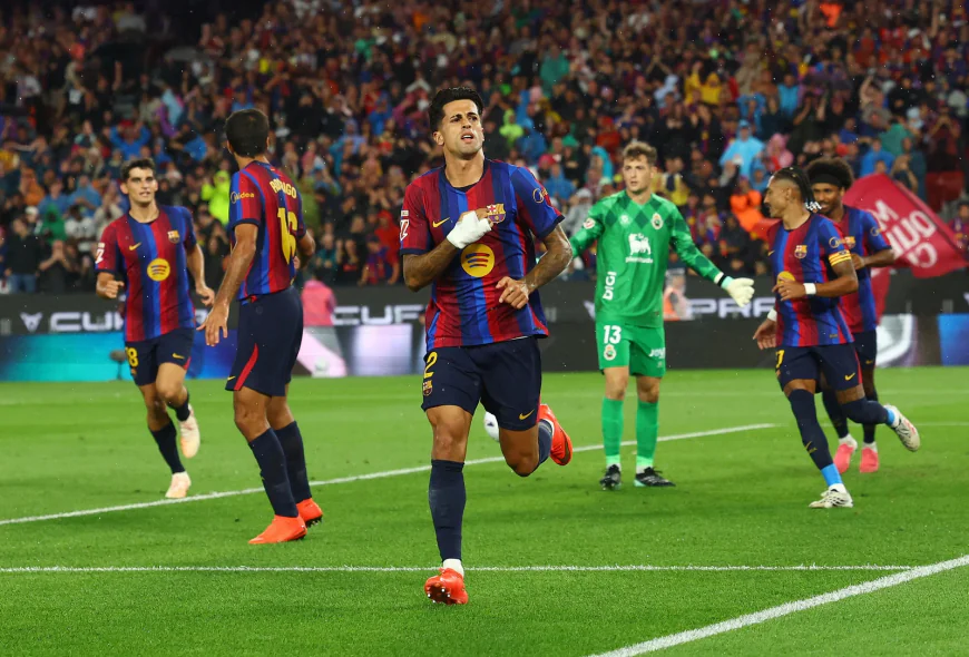 برشلونة يعزز صدارته لـ "الليغا" بفوز عريض على راسينغ سانتاندر بسباعية