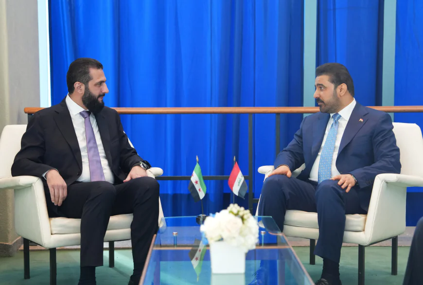 الزيدي والشرع يبحثان في نيويورك تطوير العلاقات الثنائية وجهود التهدئة الإقليمية