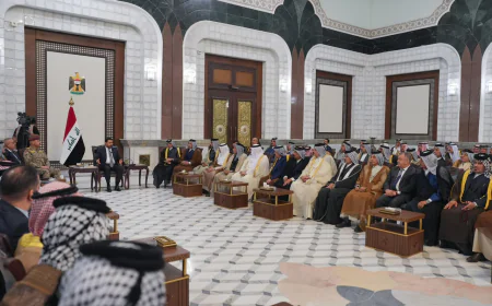 رئيس الوزراء يستعرض مع وجهاء العشائر استراتيجية بناء الدولة وملفات السيادة والاقتصاد