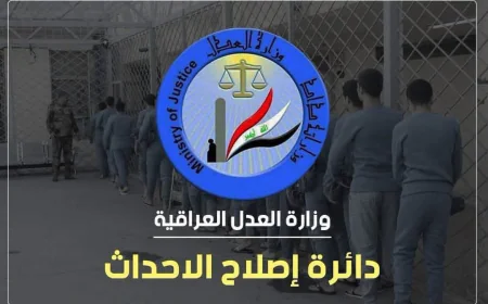 وزارة العدل تعلن شمول 445 نزيلاً بأحكام قانون العفو من دائرة إصلاح الأحداث