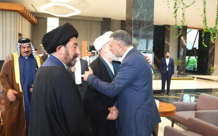 العيداني والشيخ همام حمودي يبحثان الأوضاع السياسية والخدمية في البصرة