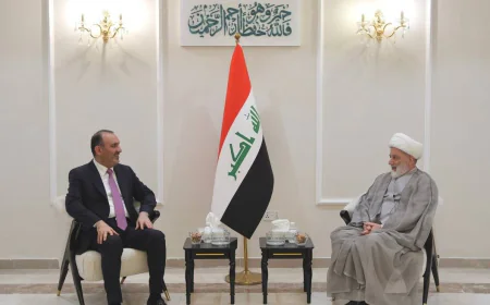 رئيس المجلس الأعلى الإسلامي يؤكد لوزير الداخلية أن أمن العراق مسؤولية تضامنية وأساس للتنمية