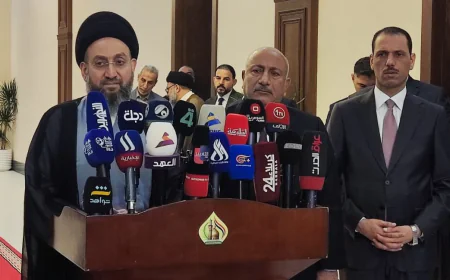 السيد عمار الحكيم يكشف عن مساعٍ وعقبات اقتصادية تهم كربلاء في مؤتمر صحفي